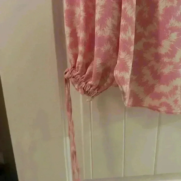 Ladies pink & white TOPSHOP blouse size 2 - Picture 5 of 15